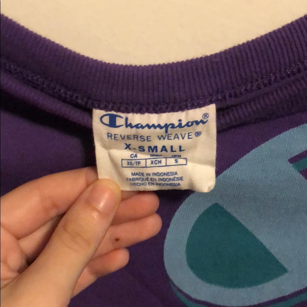 New without tags Champion Purple and Blue T-Shirt - Picture 5 of 7